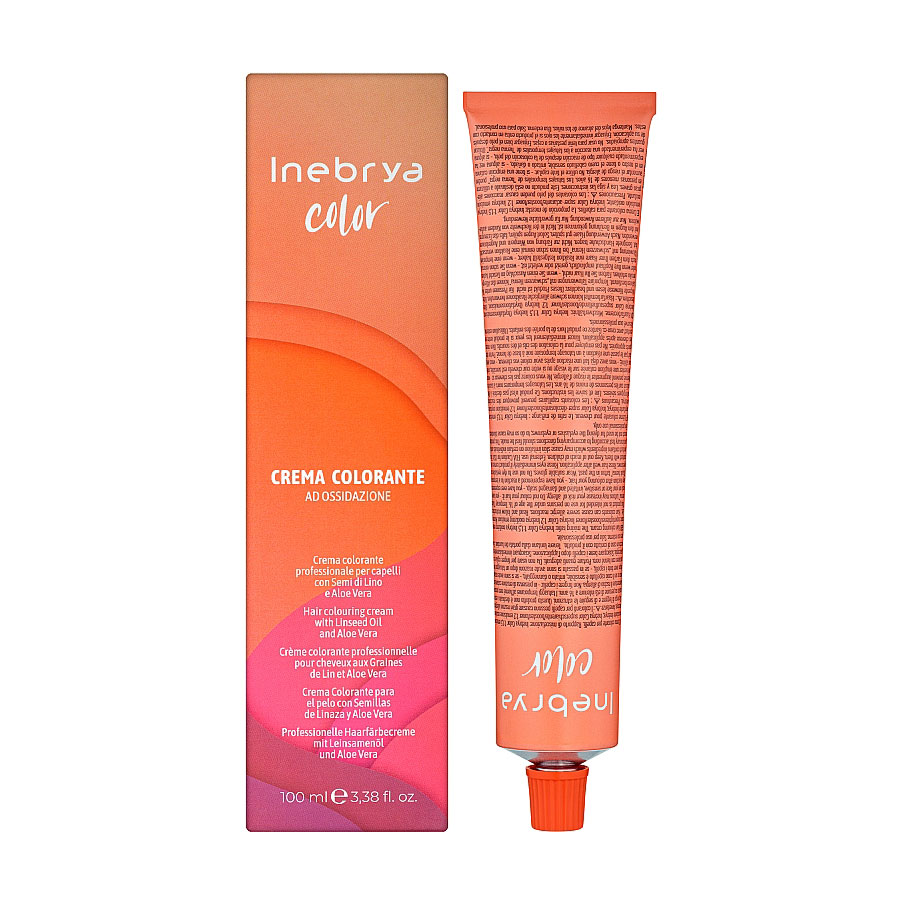 Перманентна крем-фарба для волосся Inebrya Color 5/0 Light Chestnut, 100 мл